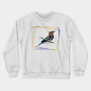 Lilac-breasted-Roller - Bird in Africa Crewneck Sweatshirt